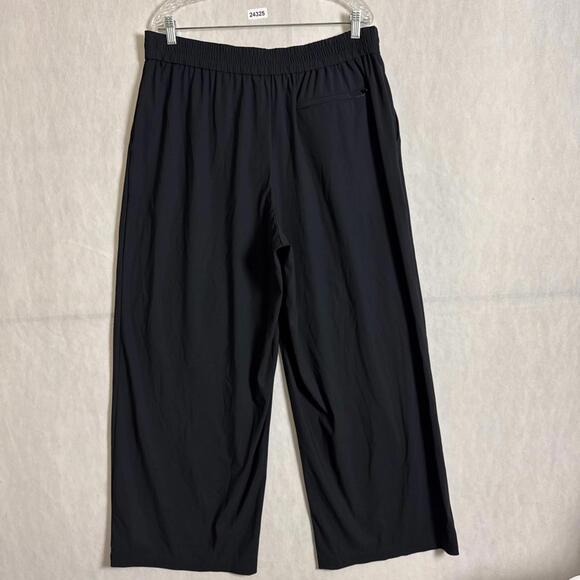 Athleta Women's Size 16 Black High Rise Wide Leg Pleated Pinnacle Trouser Pants - Picture 2 of 15